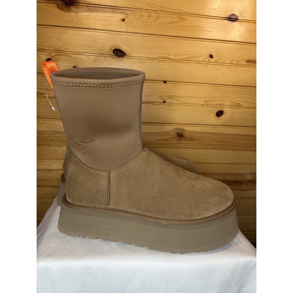 UGG Classic Dipper Platform Boots Chestnut Brown Women's Size 11 New‎ Suede